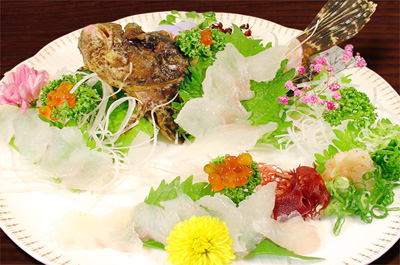 オコゼの姿造り