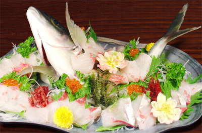 シマアジの姿造り